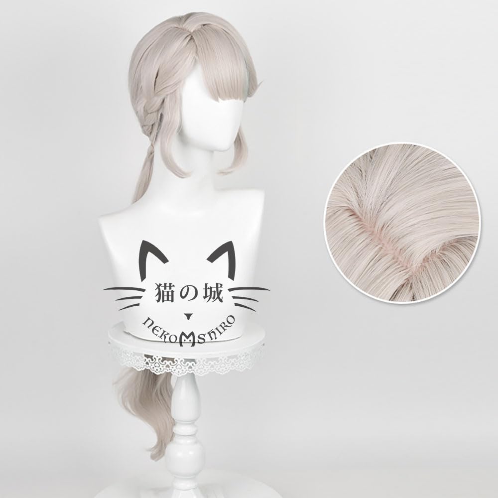 Genshin Impact Lynette from Cat's Castle Cosplay Wig, Heat-Resistant, Anime Costume Accessory, Perfect for Parties and Events, Includes Wig Net