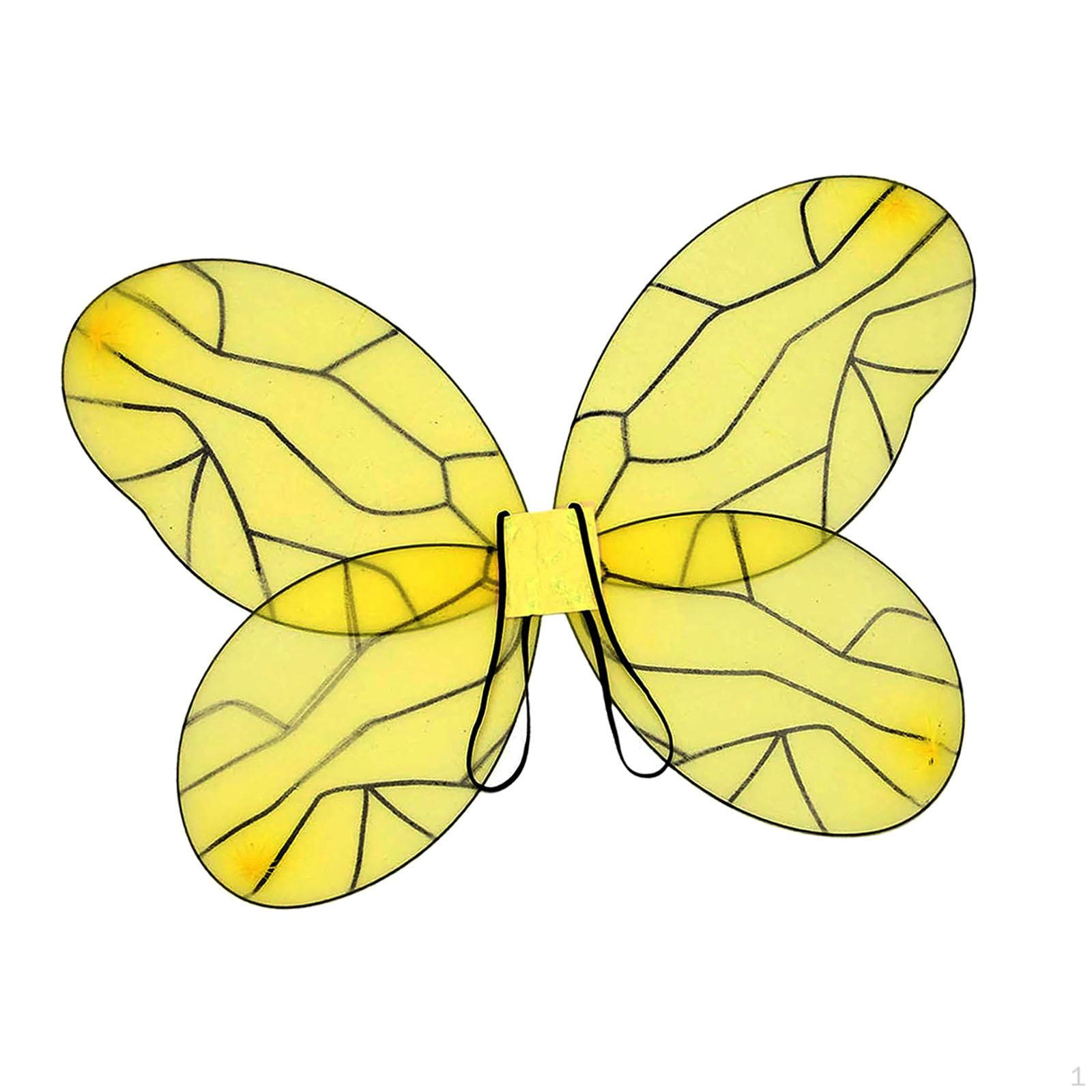 

Bee Costume Wing Elf Dress Up Cosplay Party Comfortable Soft Suitable Girls Themed Wing Only