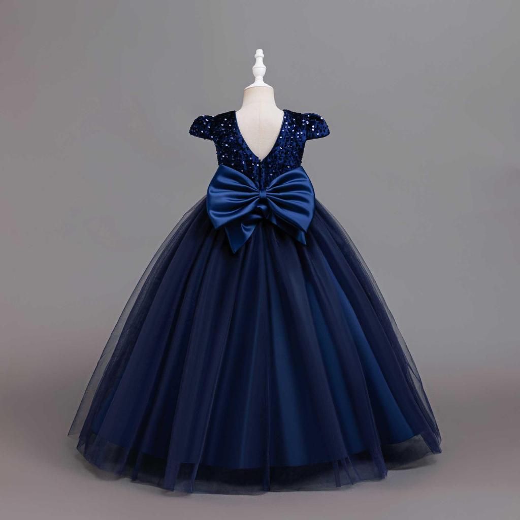 Girls' 2025 Sequin Princess Evening Dress