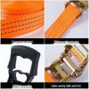 Cargo Truck Self-Locking Ratchet Straps with Brake Rope Tighteners