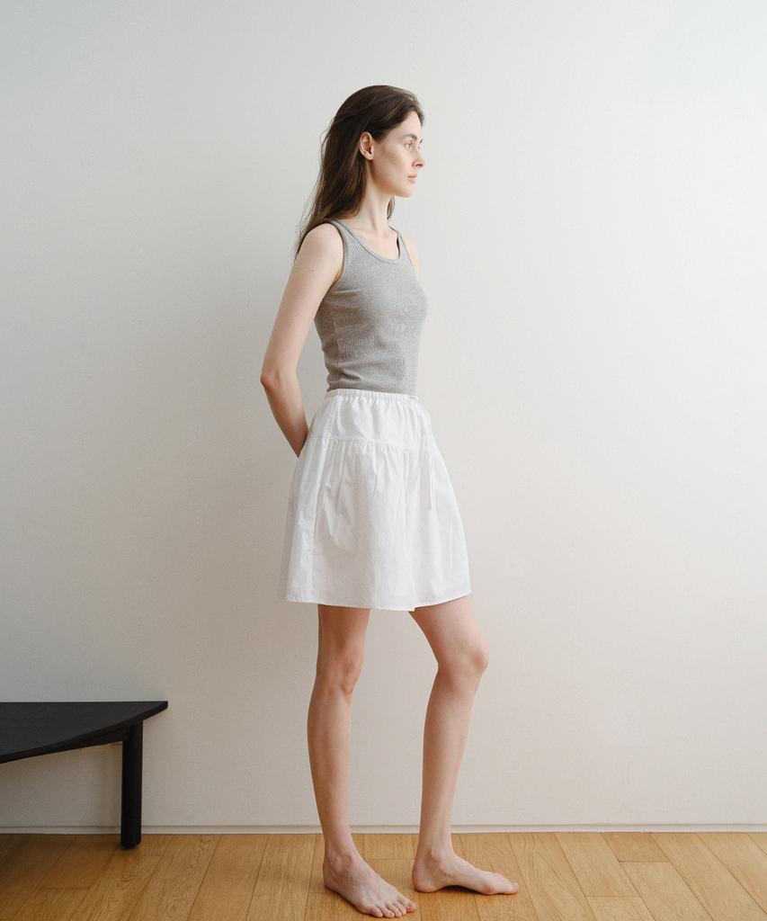 D Noah Mare Flare Skirt (White)