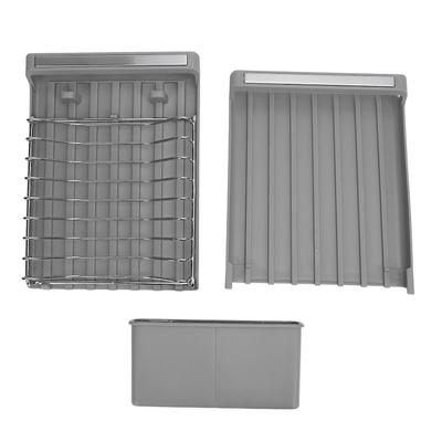 Adjustable Dish Rack Kitchen Counter Stretchable Fork Chopsticks Utensils Sink Storage Rack Drying