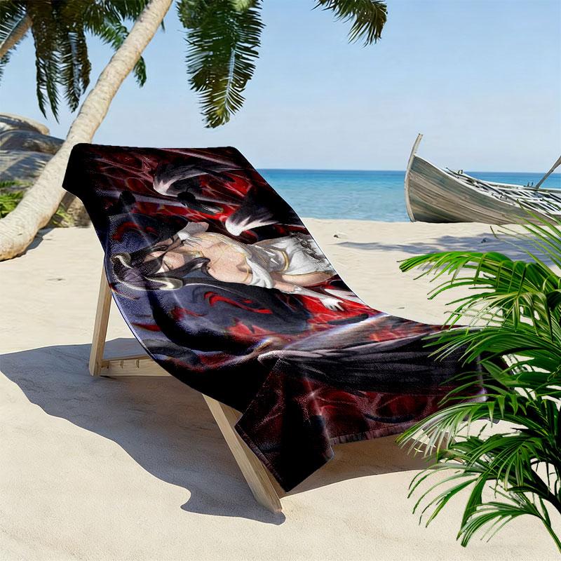 Albedo Print Beach Towel, Large Soft Quick Dry Towel for Beach Camping Swimming