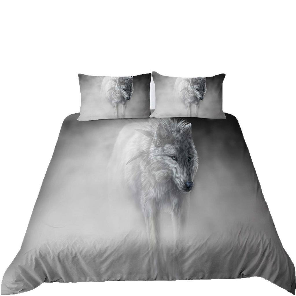 Shopify Bedding Two Or Three-Piece Set Polyester Wolf Series Digital Printing