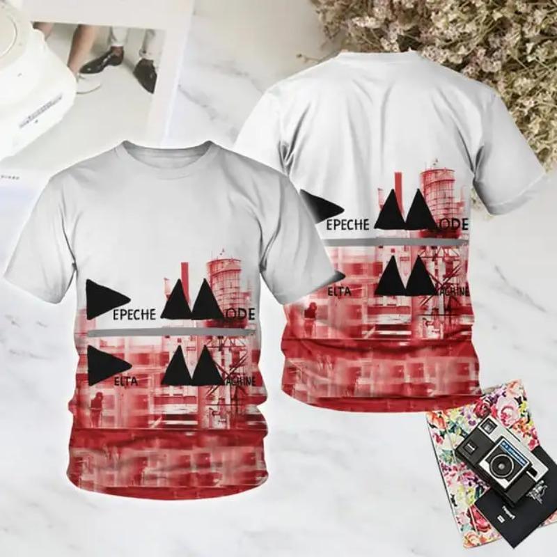 

Popular Rock Depeche Mode 3D Print T-shirt Summer New Men Women Hip Hop Trend Short Sleeve TShirt Loose Casual Oversized Y2k Top XS