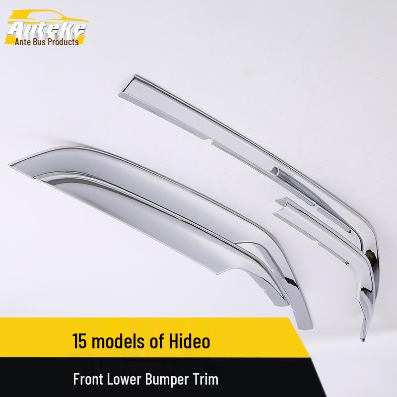 Compatible with 15 Excelle Models: Electroplated Front Lower Bumper Trim - Anti-Scratch & Collision Modification.