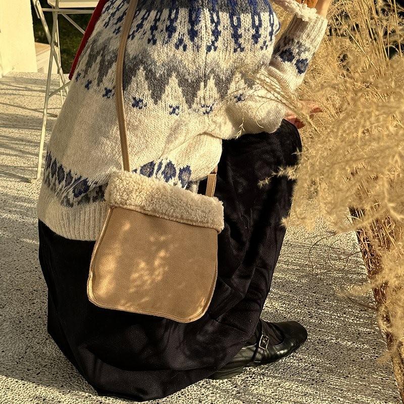 Trendy Retro Small Pu Leather Mobile Bag For Unisex Style Soft Shoulder Crossbody