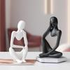 Nordic Luxury Abstract Figurine Tabletop Decor - Mini Shape Handcrafted Art.