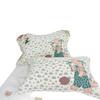 Cartoon Cotton Gauze Pillowcase Set: Soft, Breathable, Sweat-Absorbent Pillow Covers.