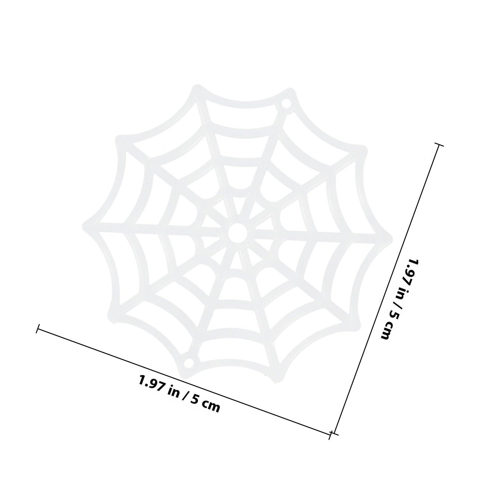 

50Pcs Halloween Luminous Spider Web Plastic Cobweb Decorations Party Favors Outdoor Indoor Haunted Supplies Accessories белый