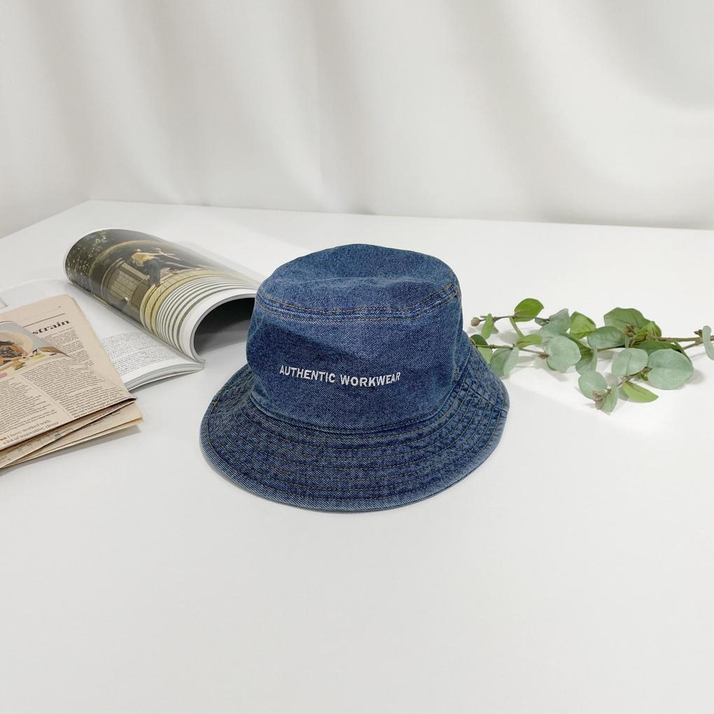 Men's and Women's Daily Bucket Hat Denim Authentic Bucket Hat