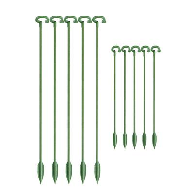 10pcs 27cm Horticultural Flower Stand Bracket, Potted Plant Flower Shape Support Rod, Fixed Anti Lodging Leaf Guard Frame