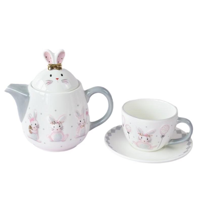 Ruhan Cartoon Rabbit Porcelain Bowl