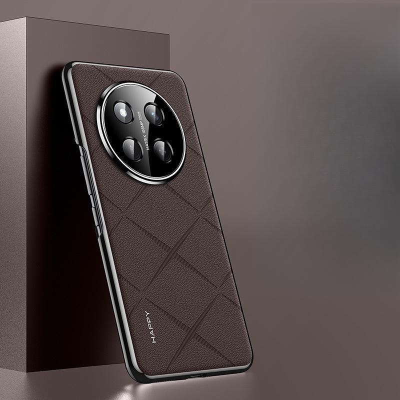 

Подходит для чехла для мобильного телефона Honor X60pro Honor Полностью закрывающий противоударный X60 Бизнес Простой Мужской и Женский 60 Однотонный кожаный чехол Honor X60