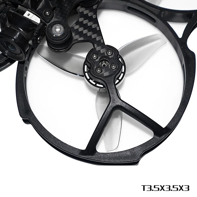2Pairs Hqprop T3.5X3.5X3 3535 3.5Inch Fpv Prop Poly Carbonate Propeller 1.5Mm 3-Blade Race Prop Racing Drone Parts-Grey