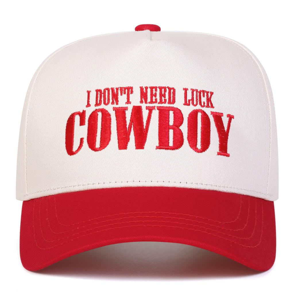Unisex COWBOY Letter Embroidery Baseball Caps Adjustable Casual Hats Spring and Autumn Outdoor Sunscreen Hat