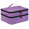 Nail Polish & Essential Oil Travel Bag - Holds 42 Bottles, Large Capacity, Multi-functional Storage Handbag