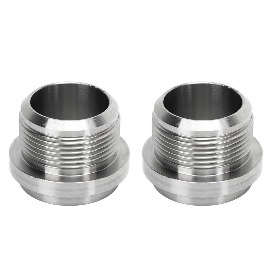 1 Paar AN20 Edelstahl Schweißfitting Rostfrei Hitzebeständig Silber für Kühler Ventildeckel