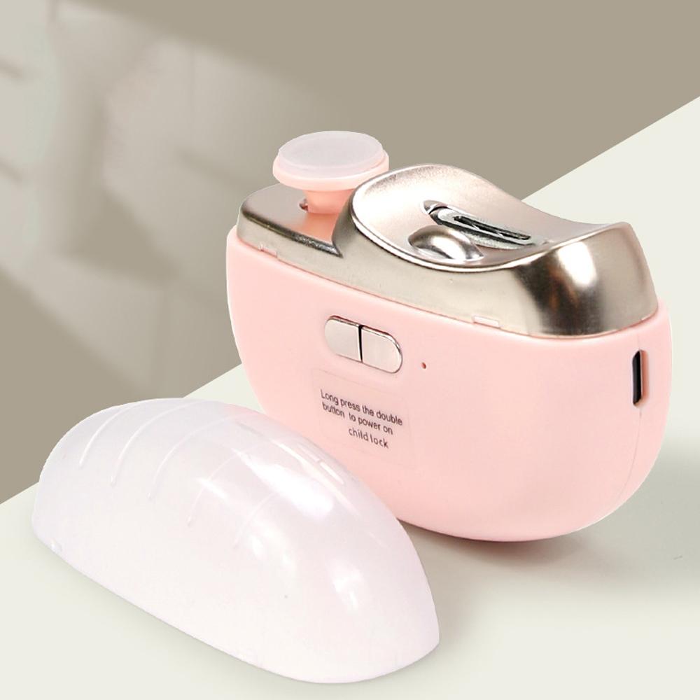 Elektrischer Nagelknipser mit Licht, automatischer Anicure-Trimmer, für Erwachsene und Babys, Fingernägel, Zehenschere, Pediküre, Polieren der Nägel, Cutter