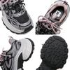2025 spring color matching thick-soled dad shoes women's new breathable sports shoes heightened soft-soled non-slip casual shoes women's shoes