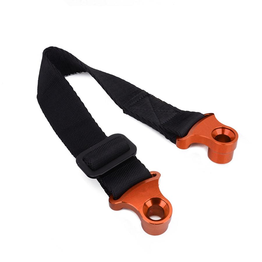 1x Universal CNC Adjustable Motocycle Rear Rescue Pull Bundle Belt Draw Leashes