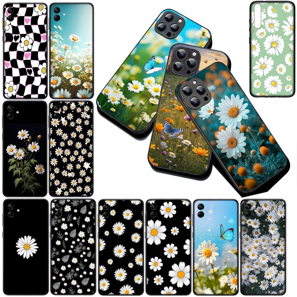 Cover for Samsung Galaxy S24 S25 S23 FE Ultra Plus S7 Edge S25+ S23+ A56 5G Casing Phone Case Bloom Fresh Little Daisy Flower