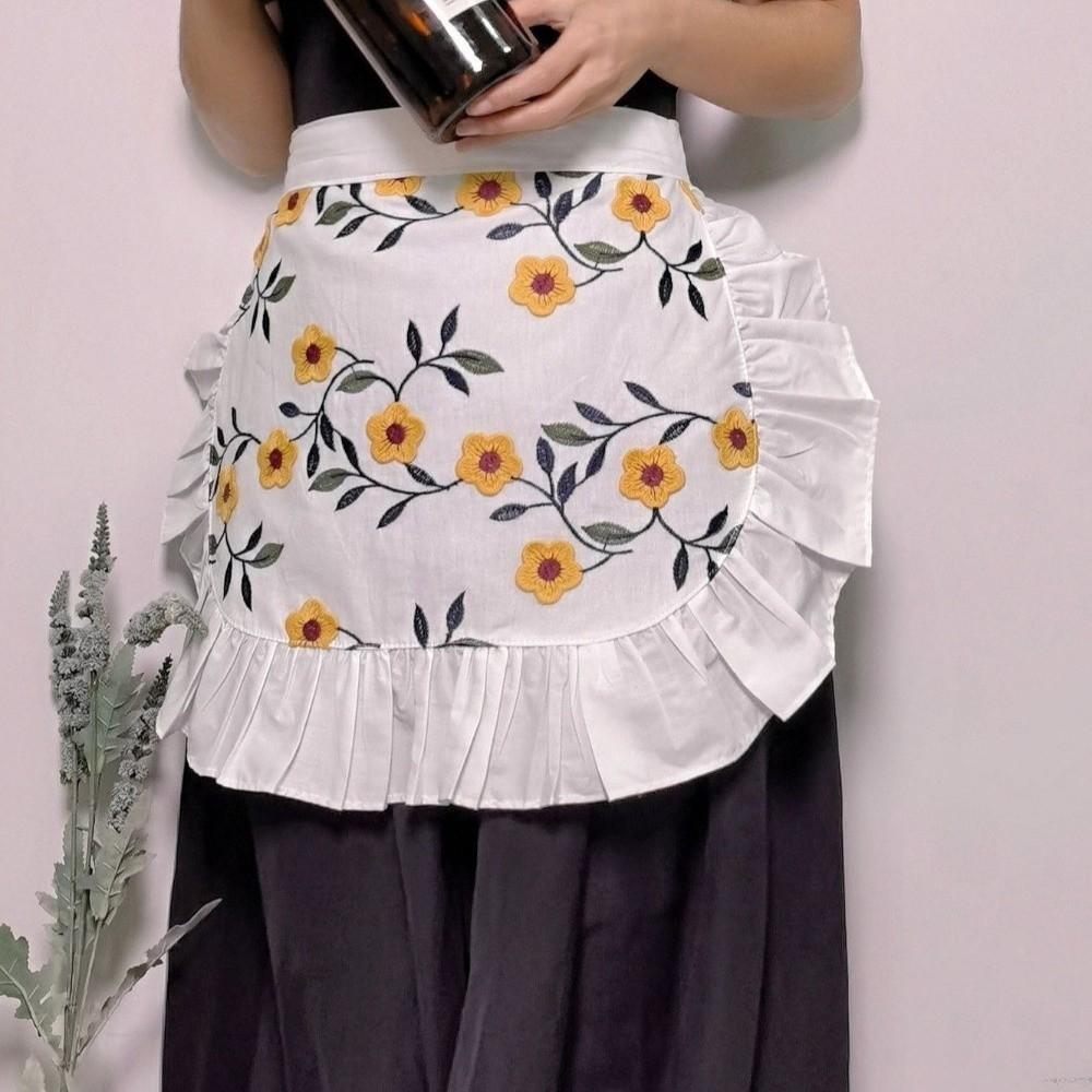 Exquisite Bistro Apron Elegant Waitress Apron Portable Waist Apron  Kitchen