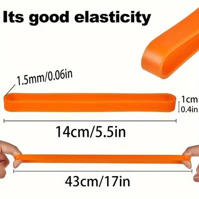 1Pc Silicone Rubber Bands Elastic Rubber Wrapping Bands Extra Large Rubber Bands For Notebook Office Outdoor Gear Gifts