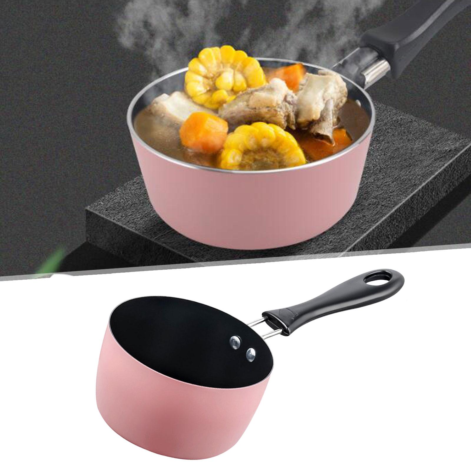 Milk Pan Milk Pot Coffee Milk Warmer Sauce Pan Baby Breakfast Pot Soup Pot for Kitchen Cooking Breakfast RV Travel