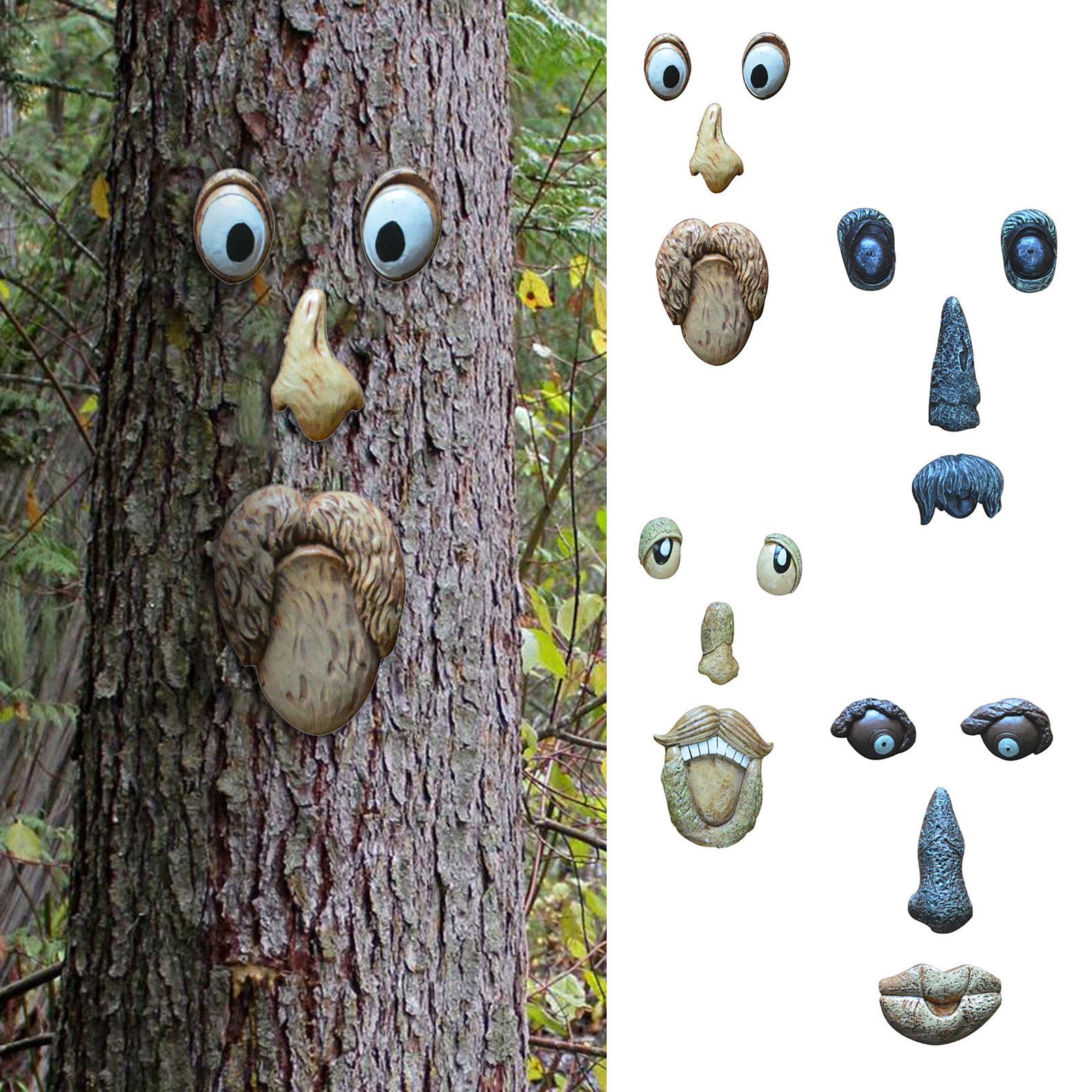 

Кора Призрак Лицо Особенности Лица Украшение Пасхальный Открытый Креативный Реквизит