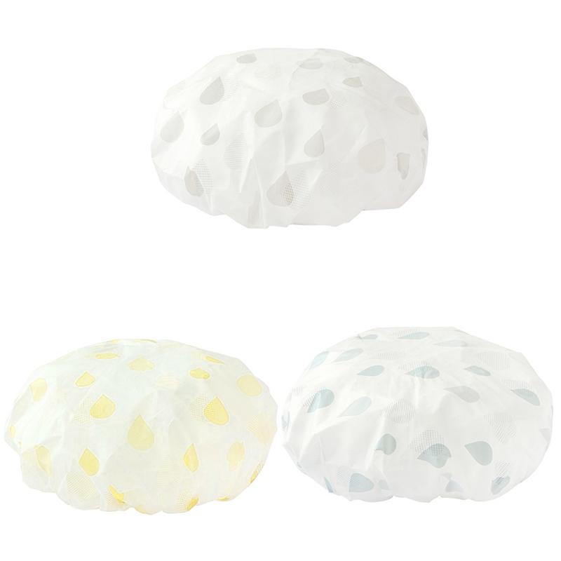 Women's Reusable Shower Cap Bonnet Douche Luxury Shower Bath Cap Swimming Cap Shower XYM002