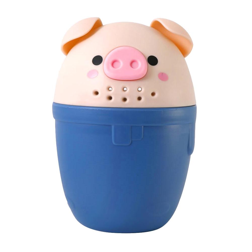 1PC Bathing Water Ladle Cartoon Pig Washing Head Cup Multi-purpose Bathing Water Scoop Lovely Watering Flower Tool for