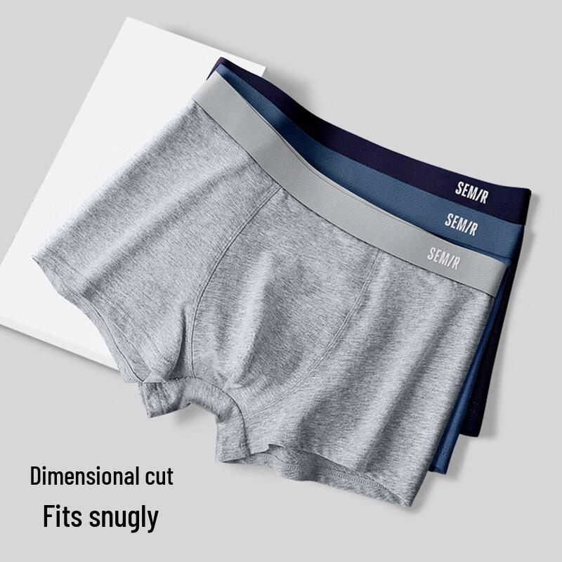 Semir Men's 3-Pack Cotton Boxer Briefs