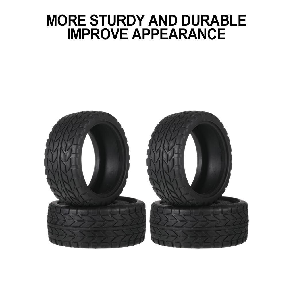 1.9 Inch Rubber Wheel Tires For 1/10 90046 94122 On-Road Vehicles RC Car Part