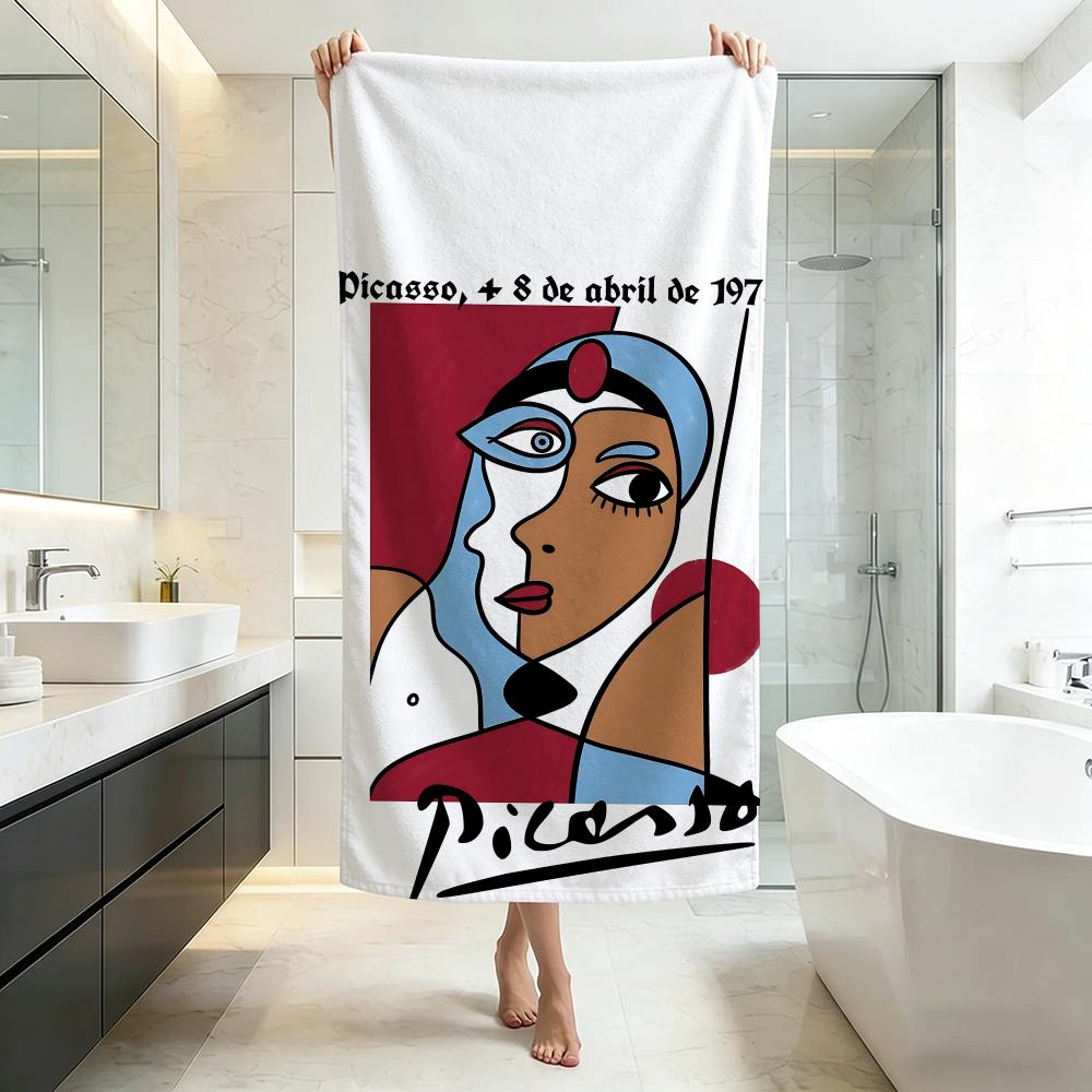 Artistic P-Pablo Picasso Towel Five-Star Hotel Quality Eco-Friendly Ultra Soft Thick Towels & Beach Towels