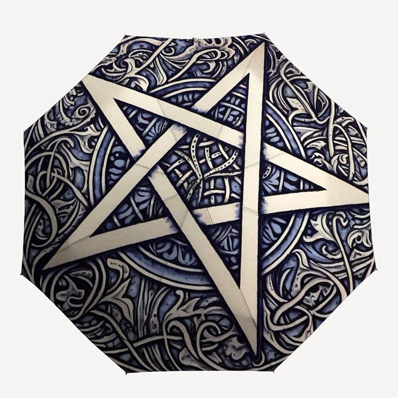 Pentagram Wall Art - Decorative Pentacle Symbol Tapestry Poster Umbrella, Christmas Gift Y351