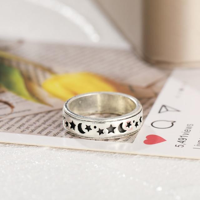 Finger Ring Girls Snake Smile Stylish Fashionable Men Jewelry Women Classic Vintage Ancient Tone Color Punk Hip Hop Adjustable Boho FrogFashion