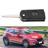 Flip 2 Button Remote Key Fob Case Shell Cover Fit For MAZDA 2 3 5 6 RX8 MX5 2B