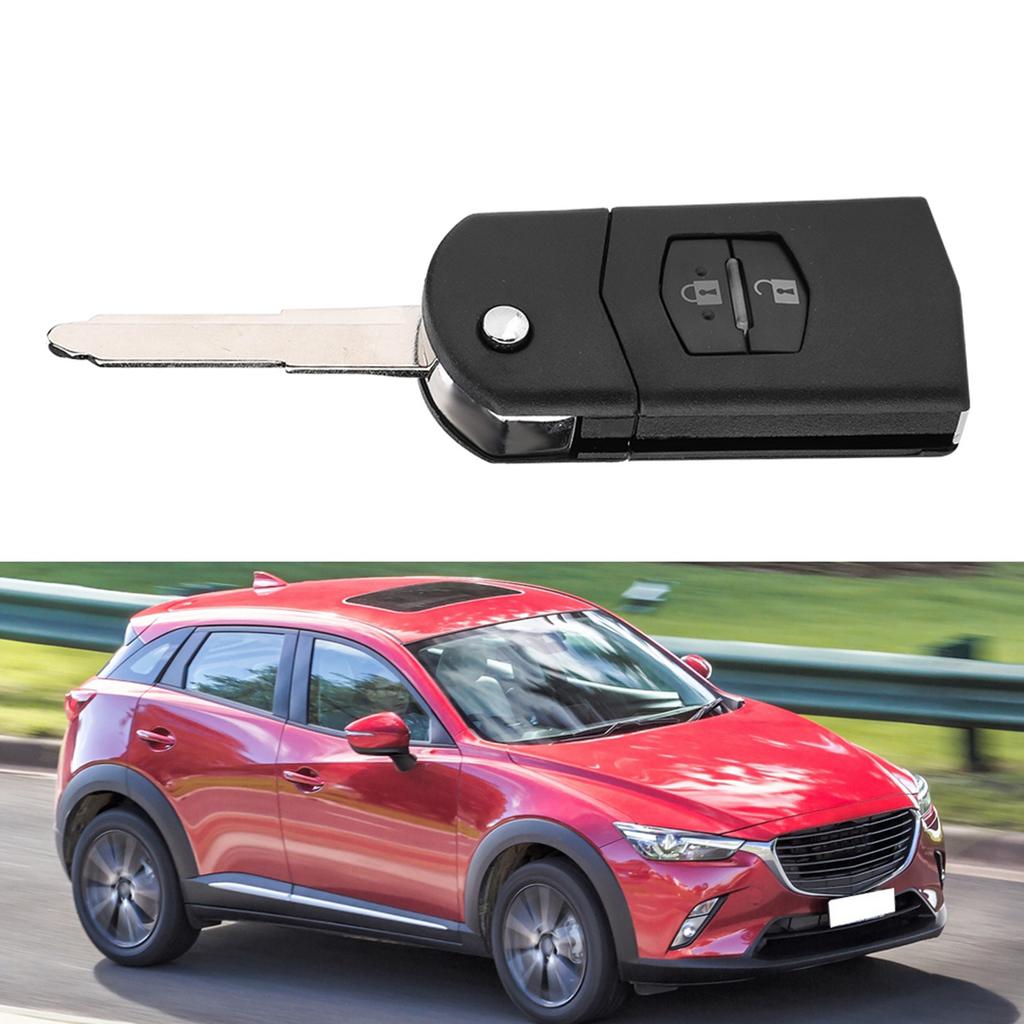 Flip 2 Button Remote Key Fob Case Shell Cover Fit For MAZDA 2 3 5 6 RX8 MX5 2B