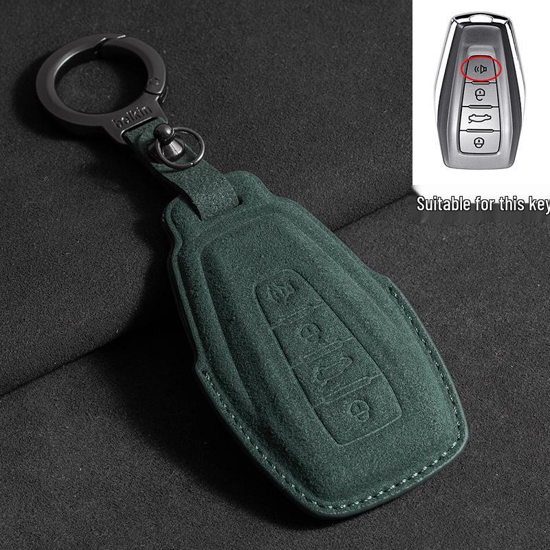 Geely Emgrand GS Key Case - Suede Three-Color Design for S1, Boyue, X3, Vision X6, Borui, Panda (Unisex)