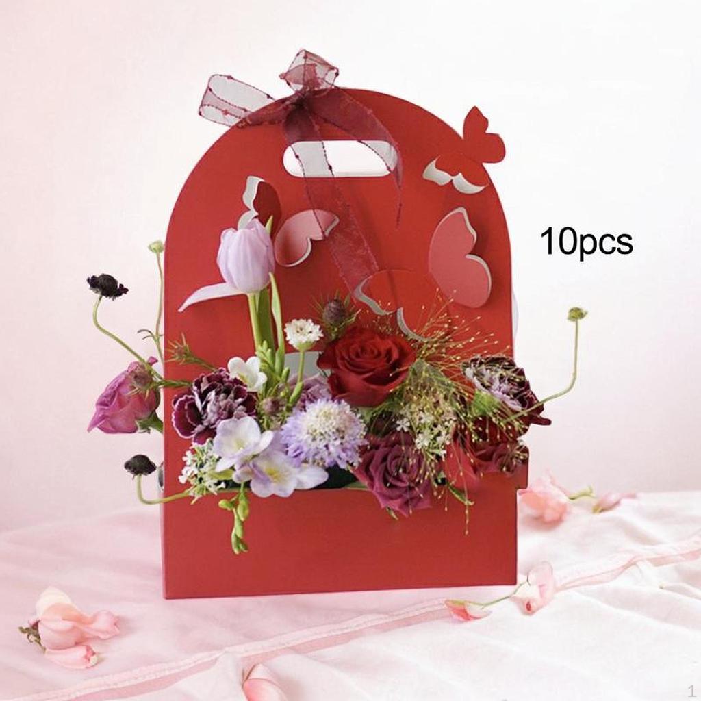 10 Pieces 3D Butterfly Flower Box Paper Versatile Gift Wrap for Graduation