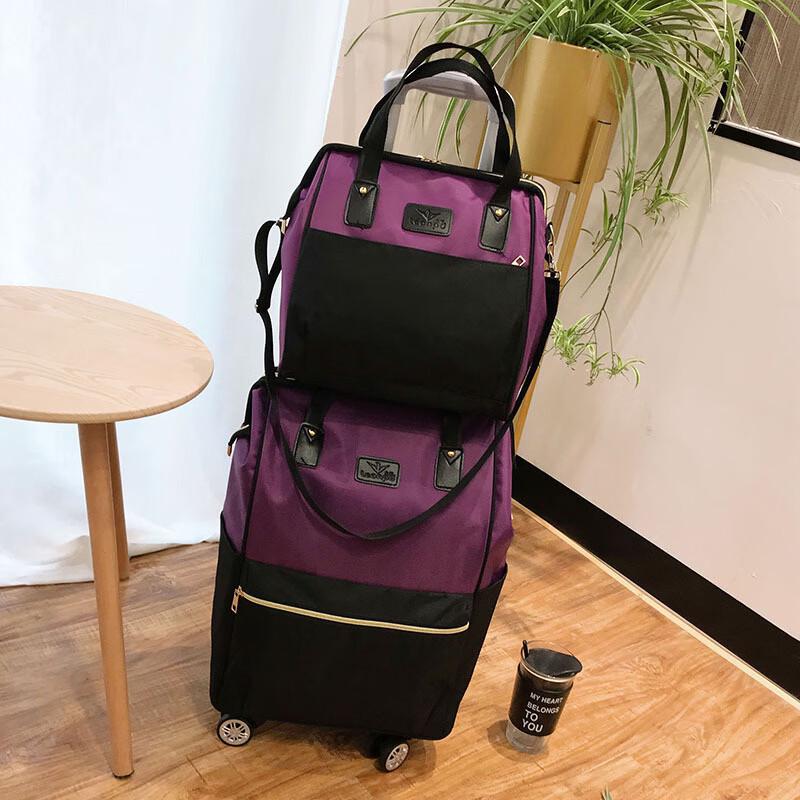 Lee Shen Lightweight Rolling Travel Duffel Backpack