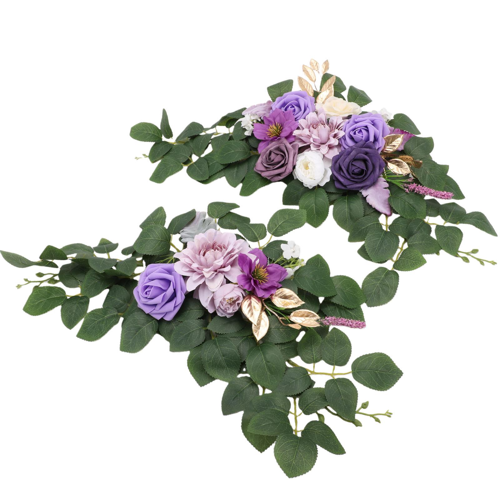 

Wedding Arch Flowers Welcome Sign Artificial Flower Arrangement Wedding Ceremony Floral Decoration