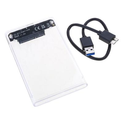 2,5 Zoll Festplattengehäuse USB 3.0 auf SATA 3.0 Adapter Unterstützt SSD & HDD 9,5 mm 7 mm Externes Festplattengehäuse