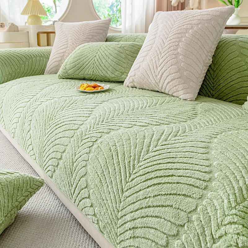 Winter Living Room Non-slip Warm Plush Sofa Cushion Couch Sofa Covers Solid Slipcover Funda Sofa Mat