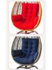 Thickened Hanging Basket Seat with Enlarged Backrest Cushion for Swing, Single Sofa, or Rocking Chair