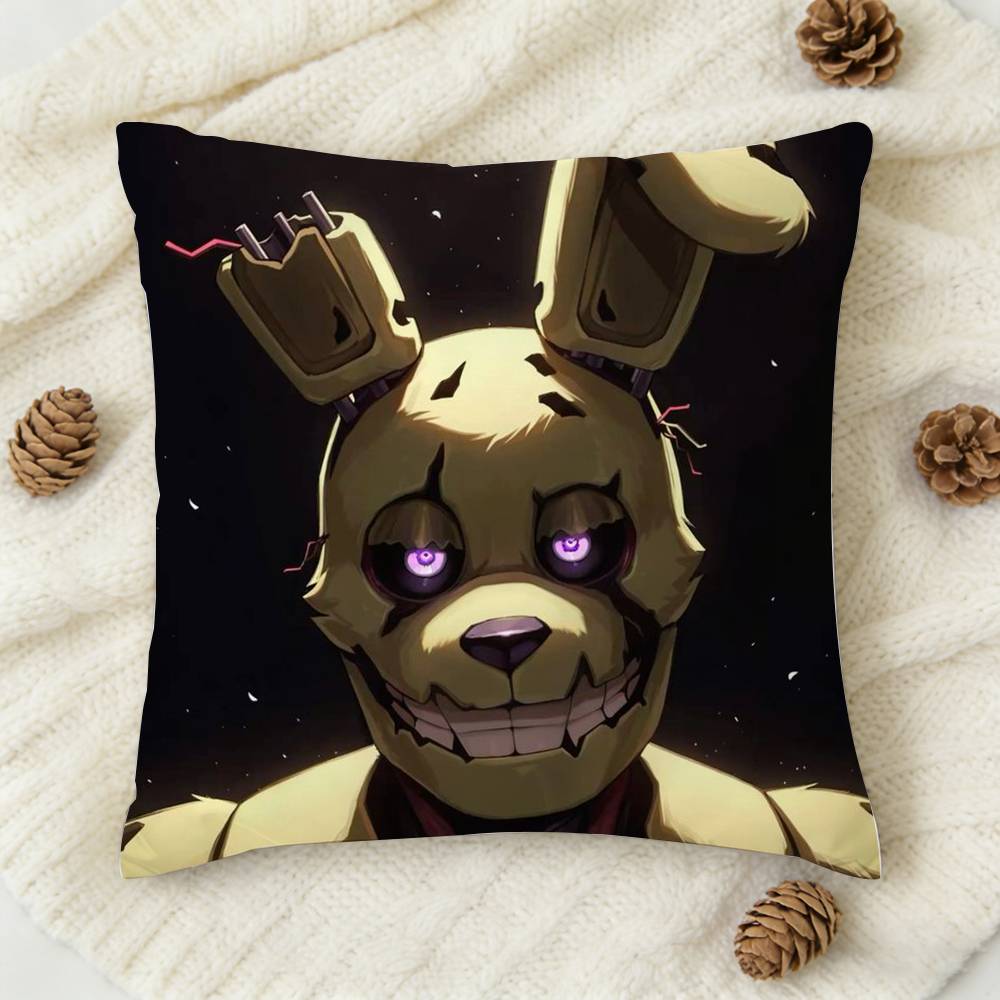 Fnaf FivenightsAtFreddys Doublesided Printed Square Decorative Cushion Cover for Sofa Living Room Home Decor