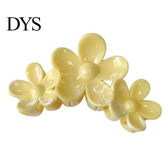 Hair Claw for Large Volume Three-Dimensional Flower Design Shark Clip Buns Half-Tied Back Head Commuting Accessories Durable