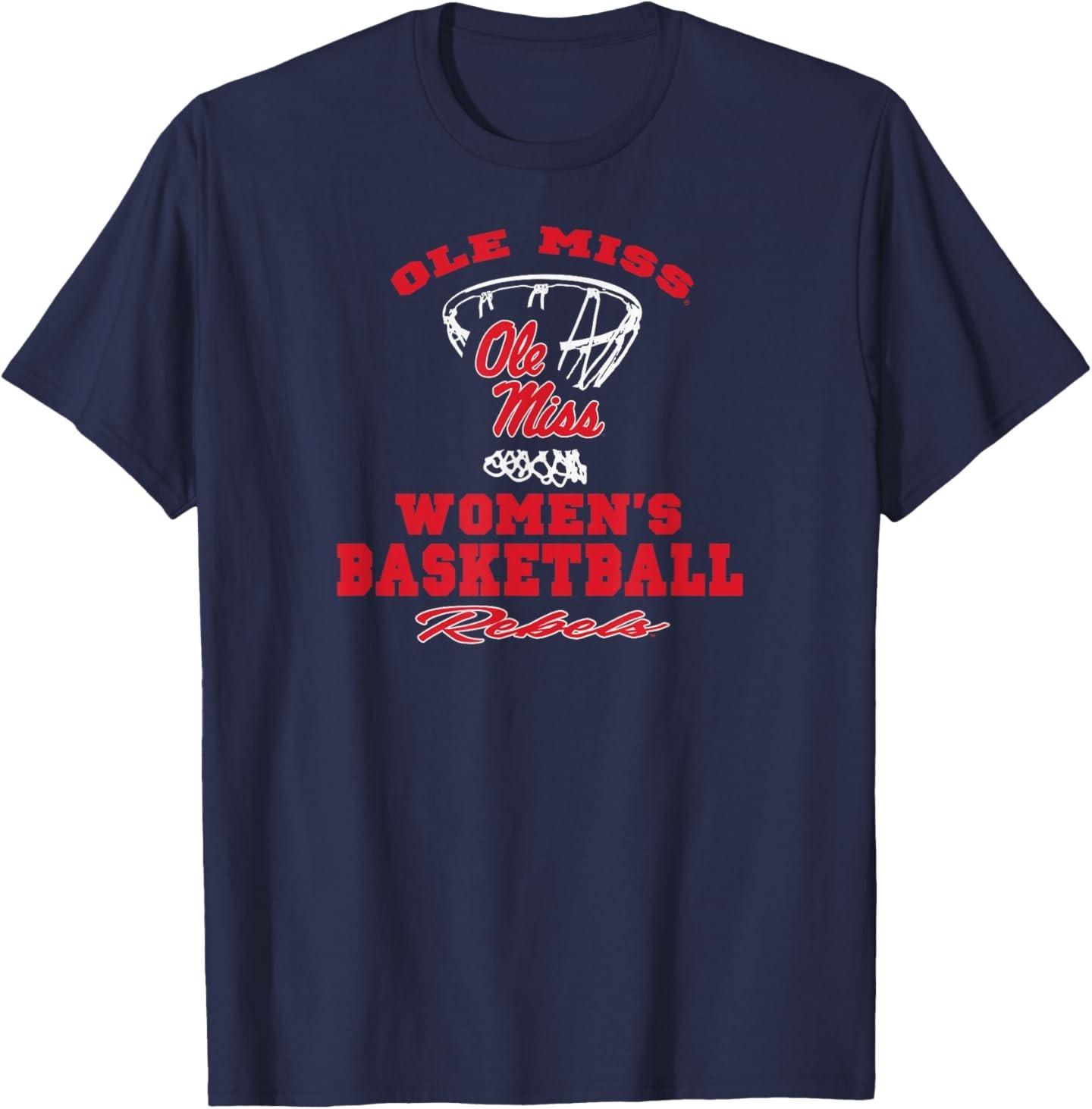 Mississippi Ole Miss Rebels Basketball Hype Navy T-Shirt XXXL