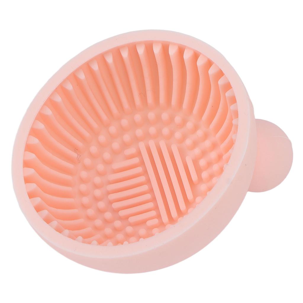 Makeup Brush Cleaning Bowl Mat Home Portable Flexible Silicone Cosmetic Brush Cleaner Scrubber